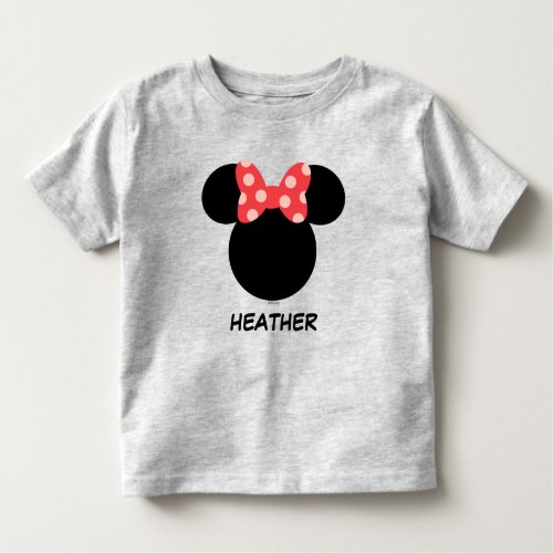 Disney Family Vacation _ Minnie  Add Your Name Toddler T_shirt