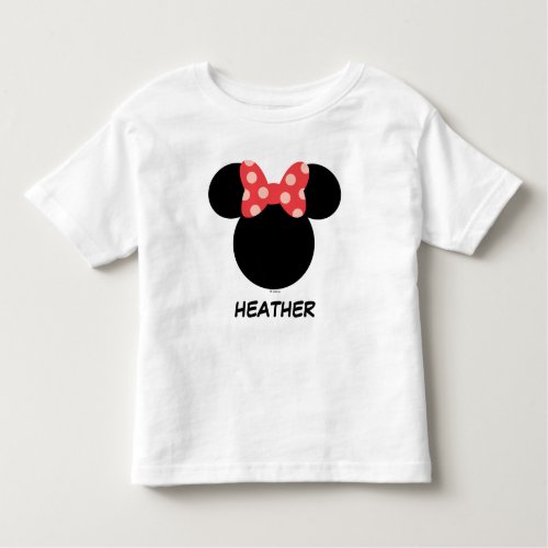 Disney Family Vacation _ Minnie  Add Your Name Toddler T_shirt