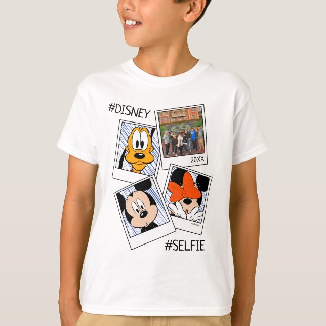 Disney Family Vacation #Selfie | Mickey & Friends T-Shirt (Front)