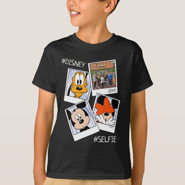 Disney Family Vacation #Selfie | Mickey & Friends T-Shirt (Front)