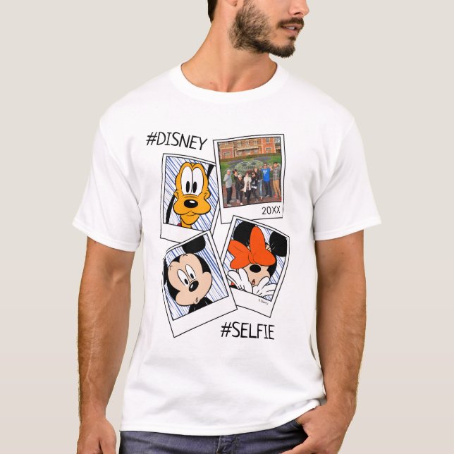 Disney Family Vacation #Selfie | Mickey & Friends T-Shirt (Front)