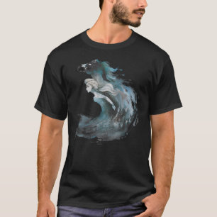 Disney Frozen 2 Elsa Watercolor Horse Painted Port T-Shirt