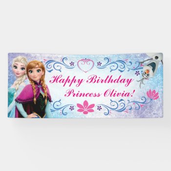 Disney Frozen Birthday Banner by frozen at Zazzle