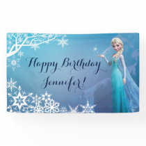 Disney Frozen Elsa Birthday Banner