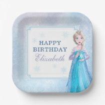 Disney Frozen Elsa Birthday Paper Plates