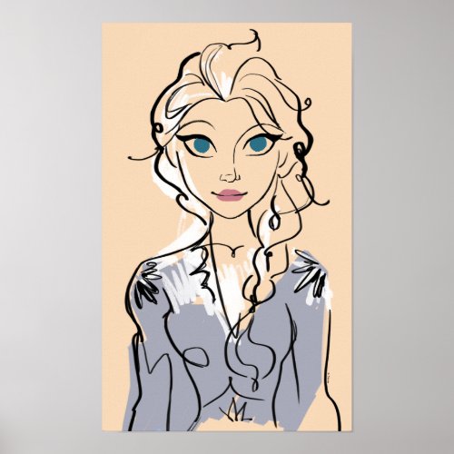 Disney Frozen  Portrait of Elsa Poster