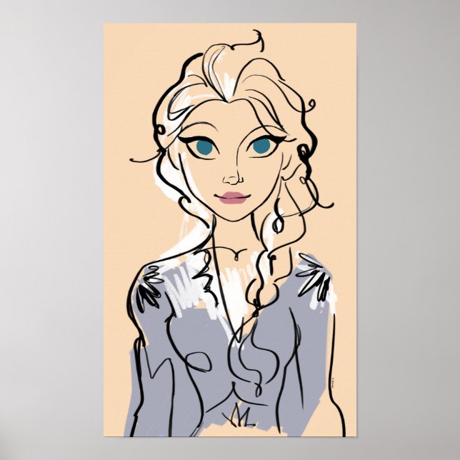 Disney Frozen | Portrait of Elsa Poster (Front)