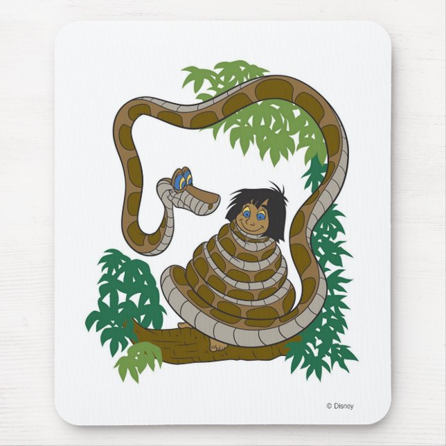 Disney Jungle Book Kaa with Mowgli Mouse Pad (Front)