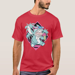 Disney Lilo Stitch Ice Cream Retro 90s Beach T-Shirt