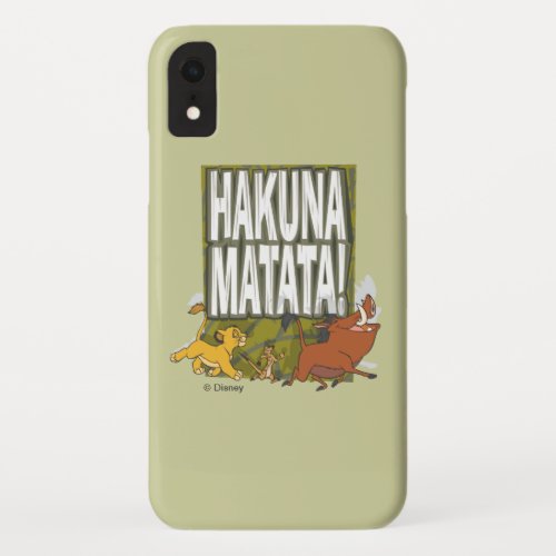 Disney Lion King Hakuna Matata iPhone XR Case