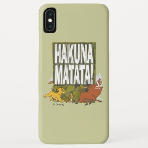 Disney Lion King Hakuna Matata iPhone XS Max Case