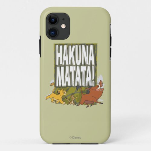 Disney Lion King Hakuna Matata iPhone 11 Case