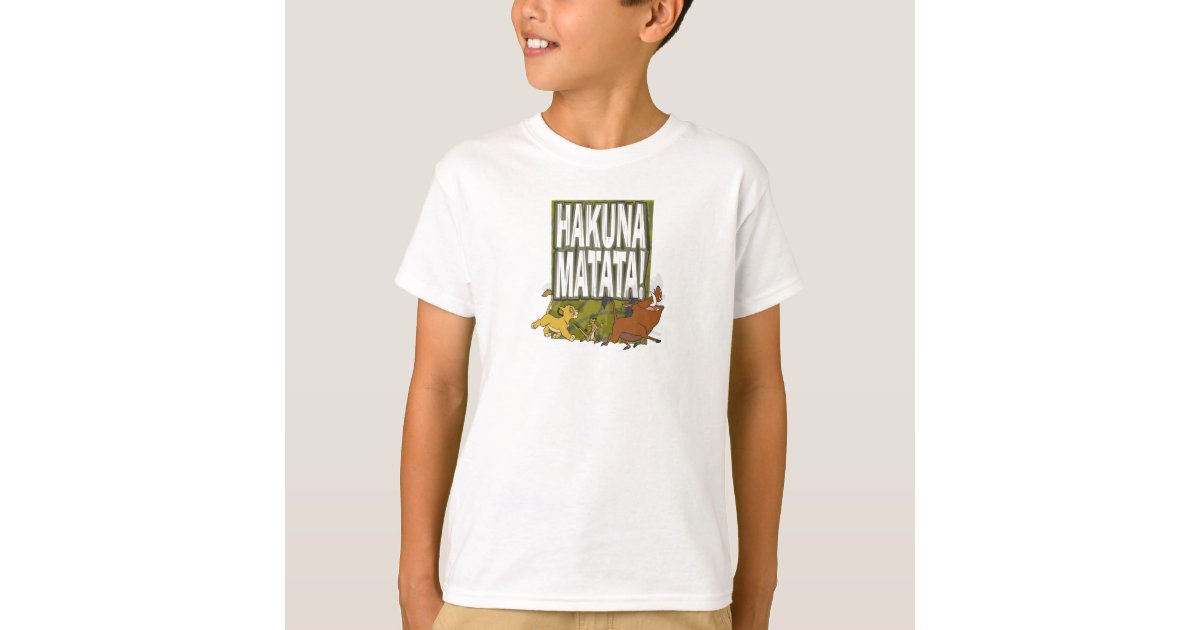 Disney Lion King Hakuna Matata! T-Shirt | Zazzle