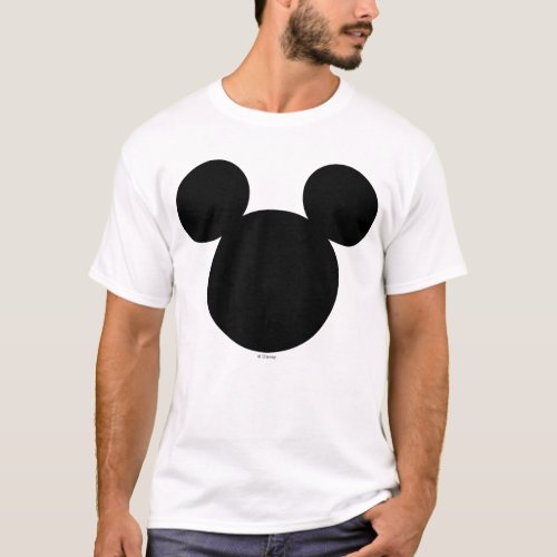 Disney Logo  Black Mickey Icon T_Shirt