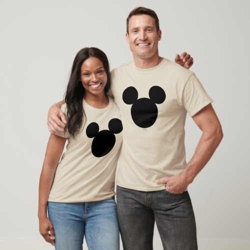 Disney Logo  Black Mickey Icon Tie_Dye T_Shirt