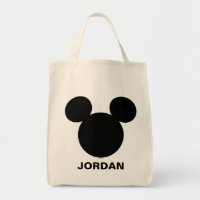 Disney Logo | Black Mickey Icon Tote Bag
