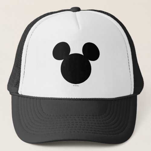 Disney Logo  Black Mickey Icon Trucker Hat