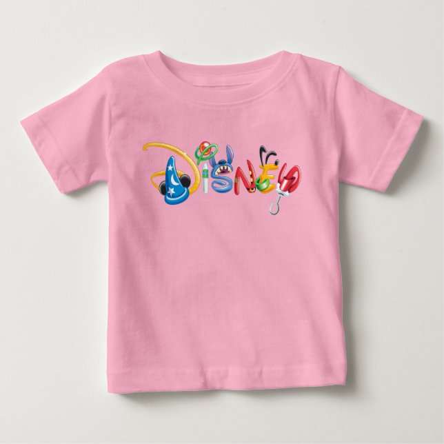 Disney Logo | Boy Characters Baby T-Shirt (Front)