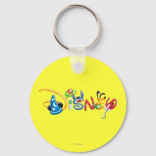 Disney Logo  Boy Characters Keychain