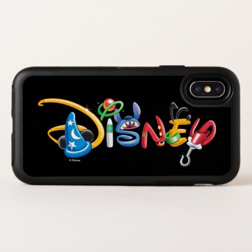 Disney Logo  Boy Characters OtterBox Symmetry iPhone X Case