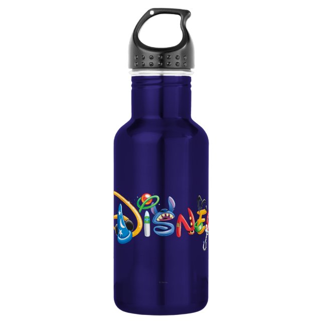 Disney Logo | Boy Characters Stainless Steel Water Bottle (Front)