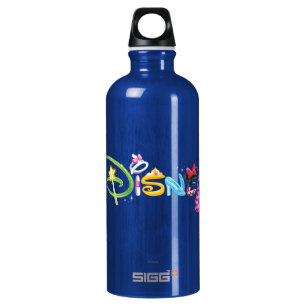 Disney Logo Girl Characters Aluminum Water Bottle