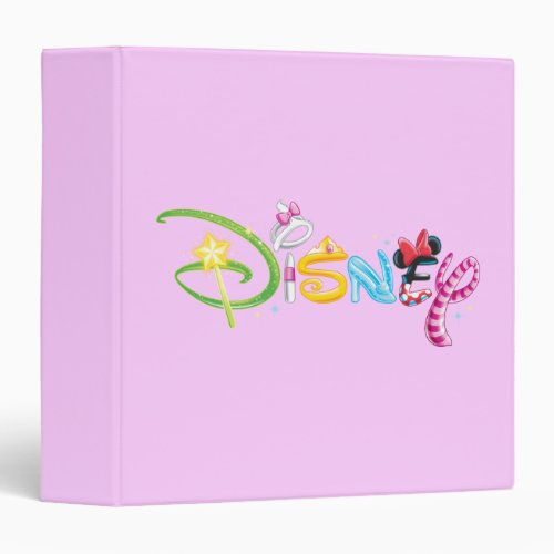 Disney Logo  Girl Characters Binder