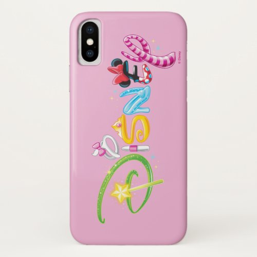 Disney Logo  Girl Characters iPhone X Case