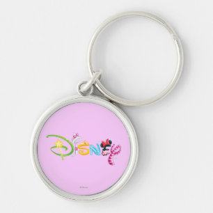 Disney Logo Girl Characters Keychain