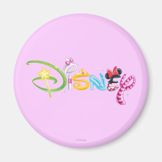 Disney Logo | Girl Characters Magnet (Front)
