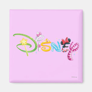 Disney Logo Girl Characters Magnet