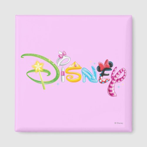 Disney Logo  Girl Characters Magnet