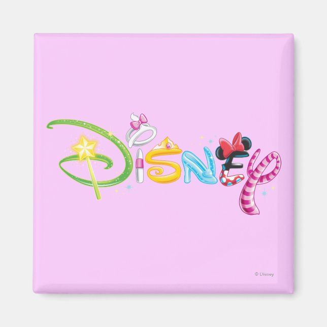 Disney Logo | Girl Characters Magnet (Front)