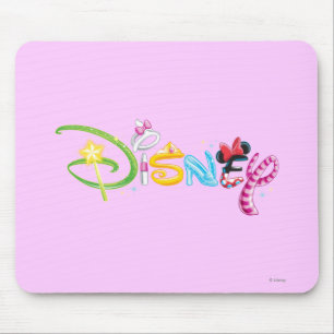 Disney Logo   Girl Characters Mouse Pad
