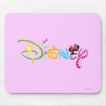 Disney Logo | Girl Characters Mouse Pad by DisneyLogosLetters at Zazzle
