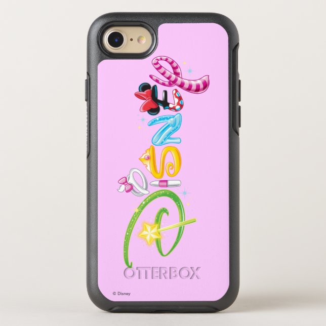 Disney Logo | Girl Characters Otterbox iPhone Case (Back)
