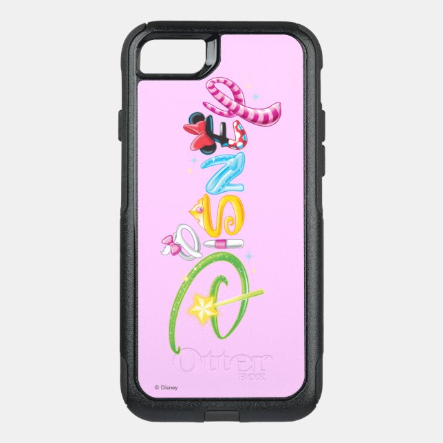 Disney Logo | Girl Characters Otterbox iPhone Case (Back)