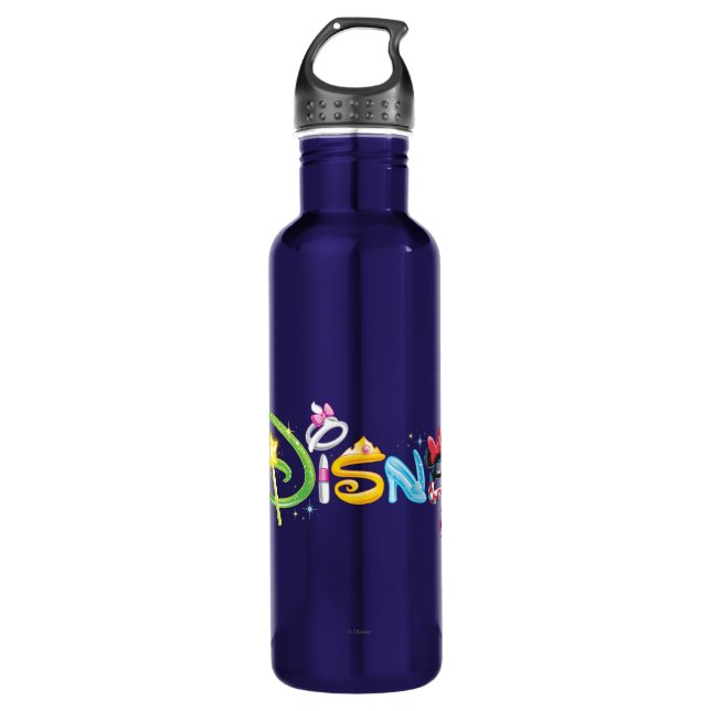 Disney Logo | Girl Characters Water Bottle (Front)