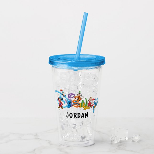 Disney Logo | Mickey and Friends Acrylic Tumbler (Back Ice)