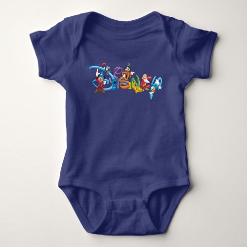 Disney Logo  Mickey and Friends Baby Bodysuit