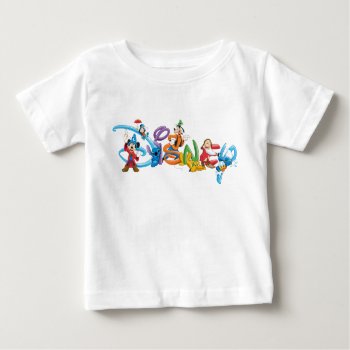 Disney Logo | Mickey And Friends Baby T-shirt by DisneyLogosLetters at Zazzle