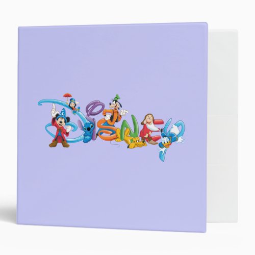 Disney Logo  Mickey and Friends Binder