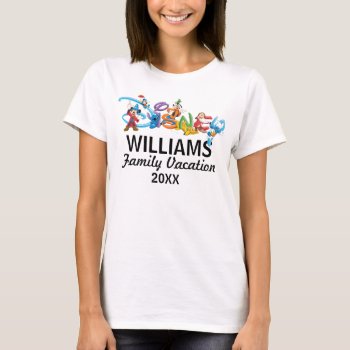 Disney Logo | Mickey And Friends - Family Vacation T-shirt by DisneyLogosLetters at Zazzle