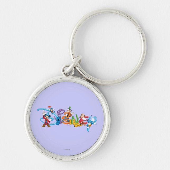 Disney Logo | Mickey and Friends Keychain (Front)