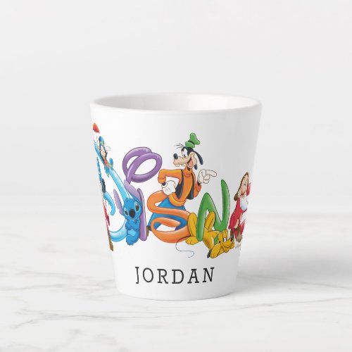 Disney Logo  Mickey and Friends Latte Mug