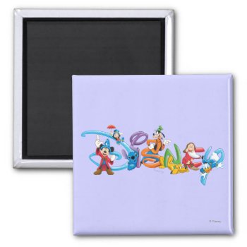 Disney Logo | Mickey And Friends Magnet by DisneyLogosLetters at Zazzle