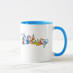 Disney Logo Mickey and Friends Mug