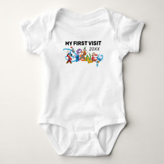 Disney Logo | Mickey and Friends - My First Visit  Baby Bodysuit