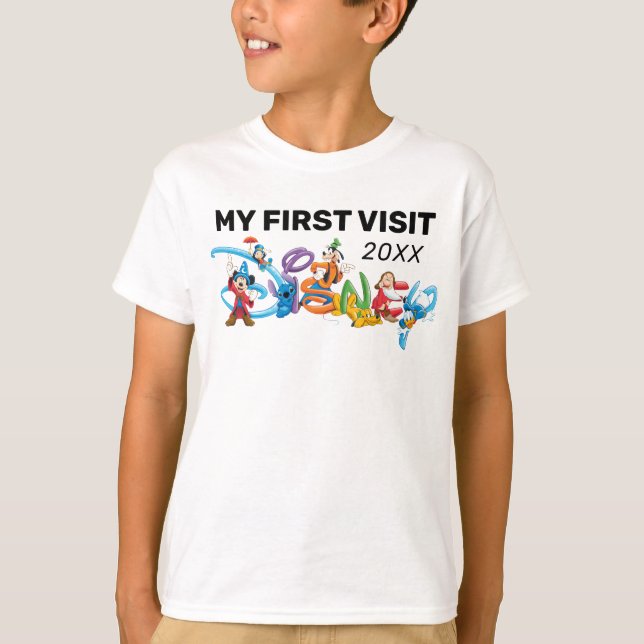 Disney Logo | Mickey and Friends - My First Visit  T-Shirt (Front)
