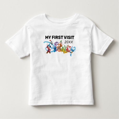Disney Logo  Mickey and Friends _ My First Visit  Toddler T_shirt